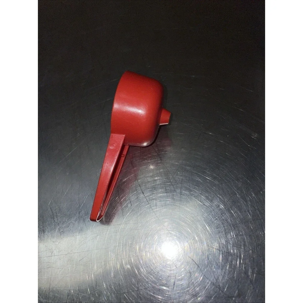 VTG TUPPERWARE Tomato Red Handled Small Hole Strainer, Kitchen Gadget